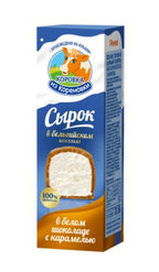 50g QR Vanillegeschmack in weißer Schokolade 23% Fett // КИК Сырок творожный ванильный в белом шокол