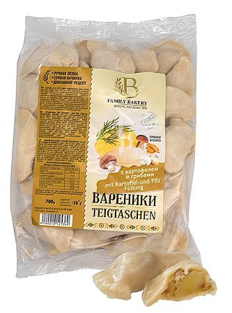 700g Wareniki mit Kartoffel und Pilze Steinpilze Teigtaschen Tiefkühlkost