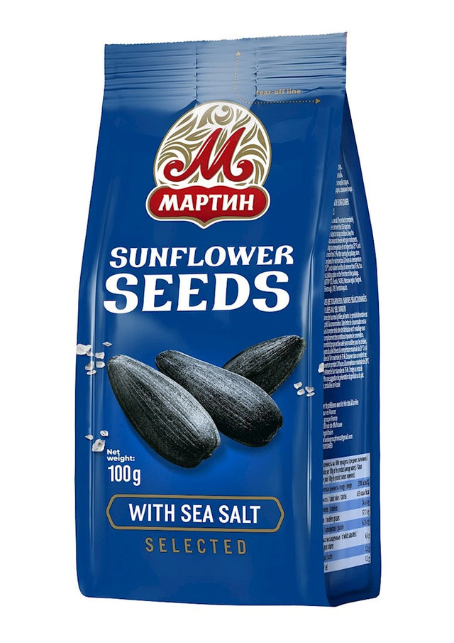 100g Martin SBK schwarz, gesalzen // Семечки черные жареные, соленые 