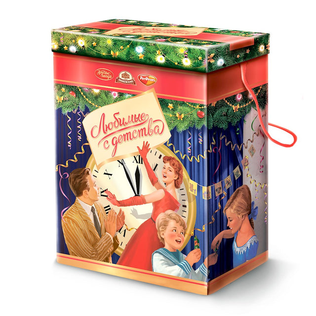 550g OK Neujahrsgeschenk „Kindheitsfavoriten Karneval“ // Набор кондитерский подарочный Карнавал