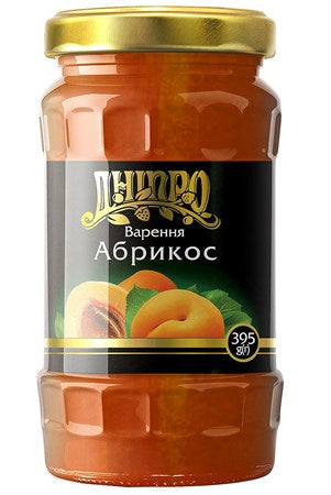 395g Dnipro Aprikosenmarmelade // Варенье Абрикосовое