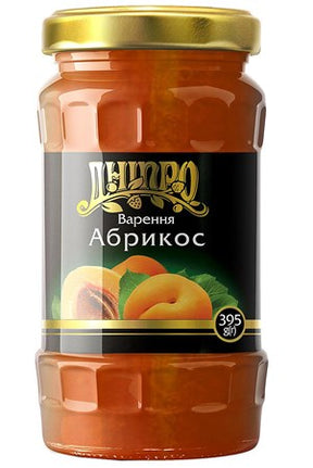 395g Dnipro Aprikosenmarmelade // Варенье Абрикосовое