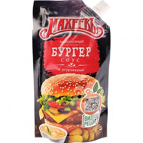 200g Maheev Mayonnaisesoße für Burger mit Gurken // Майонезный соус Бургер с огурчиками