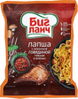 75g Nudel mit Rindfleisch, Pilze und Kräuter // Биг Ланч Лапша с говядиной грибами и зеленью