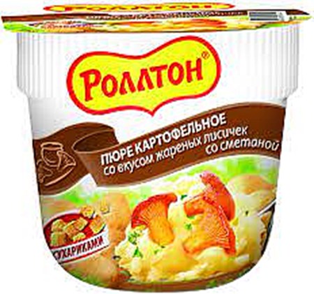 40g Rollton Kartoffelpüree mit Pilzgeschmack // Роллтон Картофельное пюре со вкусом лисичек