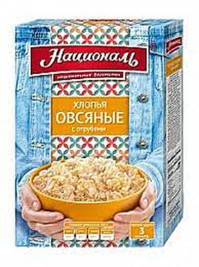 400g National Haferflocken mit Kleie  // Хлопья овсяные с отрубями
