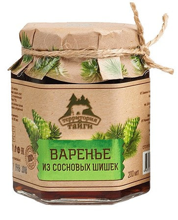 250g TerritorijaTaigi Grüne Tannenzapfen in Zuckersirup // Варенье из сосновых шишек 