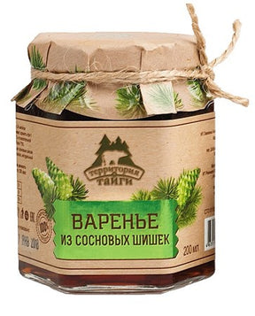 150g TerritorijaTaigi Grüne Tannenzapfen in Zuckersirup // Варенье из сосновых шишек  