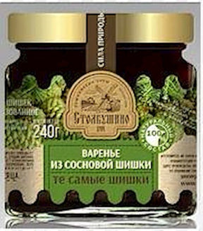 240g Stolbushino Tannenzapfen in Zuckersirup // Варенье из сосновых шишек