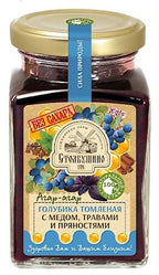 250g Stolbushino Blaubeeren m Honig/Kräutern oh Zucker // Голубика томленая с мёдом, травами и пряностями 
