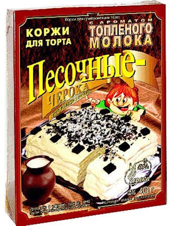 400g Cheroka Tortenboden/gebackene Milchgeschmack  // Черока Коржи для торта песочные аромат топленого молока