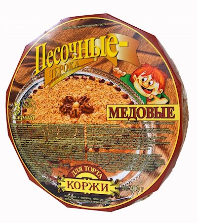 400g Cheroka Mürbeteig-Tortenboden für Honigtorte rund // Черока Коржи для Торта Песочные Медовые 400г 