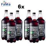 6er Pack Kwas Taras dunkel 9 Liter 6Fl je 1,5 Liter Brotgetränk aus der Ukraine Квас Тарас хлебный Хлібний