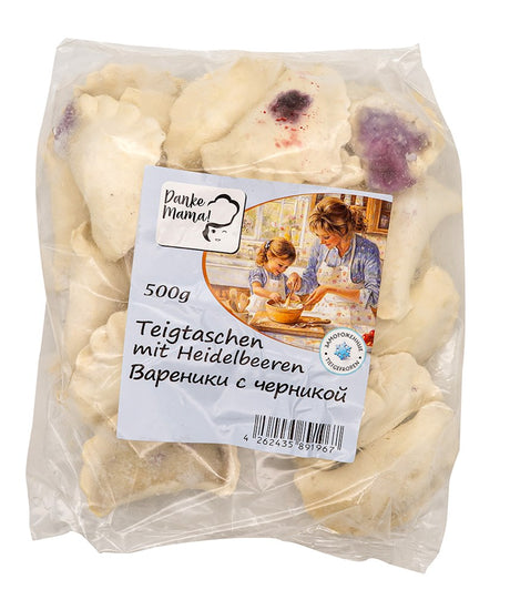 500g Spasibo Mama Vareniki mit Heidelbeeren //Спасибо Мама Вареники с черникой