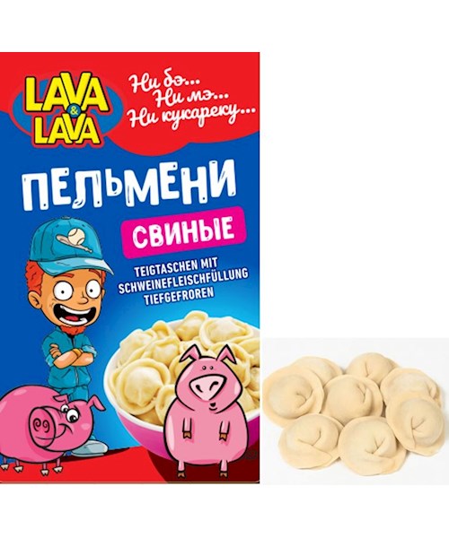 900g Lava&Lava Pelmeni handgemacht! mit Schweinefleisch // Lava&Lava Пельмени со свининой 900g