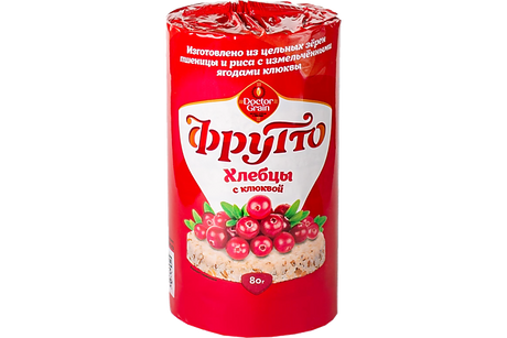 80g Dr. Grain Knäckebrot mit Cranberryt  //Dr. Grain Фрутто Хлебцы с Клюквой