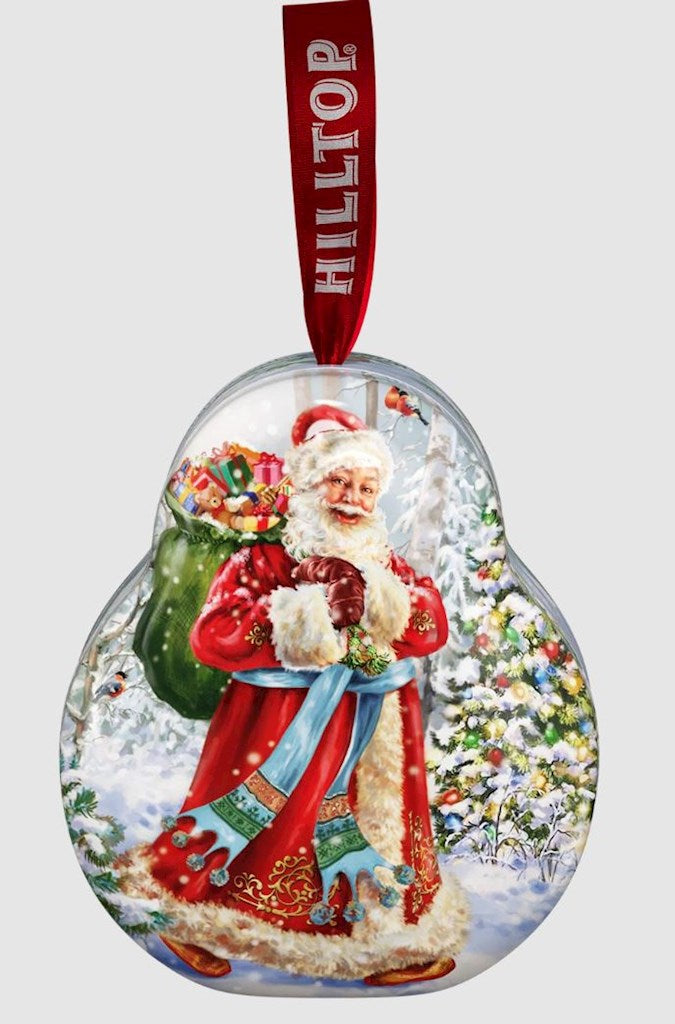 50g Tea Weihnachtsbaumspielzeug der Weihnachtsmann // Чай Королевское золото Елочная игрушка в футляре Дед Мороз