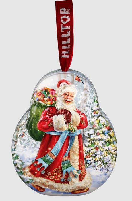 50g Tea Weihnachtsbaumspielzeug der Weihnachtsmann // Чай Королевское золото Елочная игрушка в футляре Дед Мороз