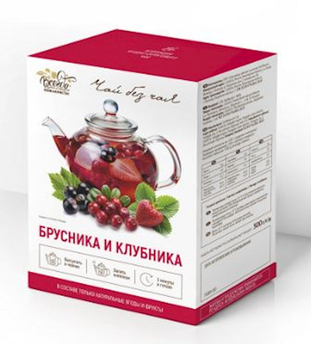 300g Immer Gerne!  Früchtemischung Preiselbeer-Erdbeer-Tee  // Чай без чая " Брусника и клубника" 
