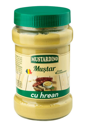 280g Mustardino Senf mit Meerrettich // Горчица с Хреном