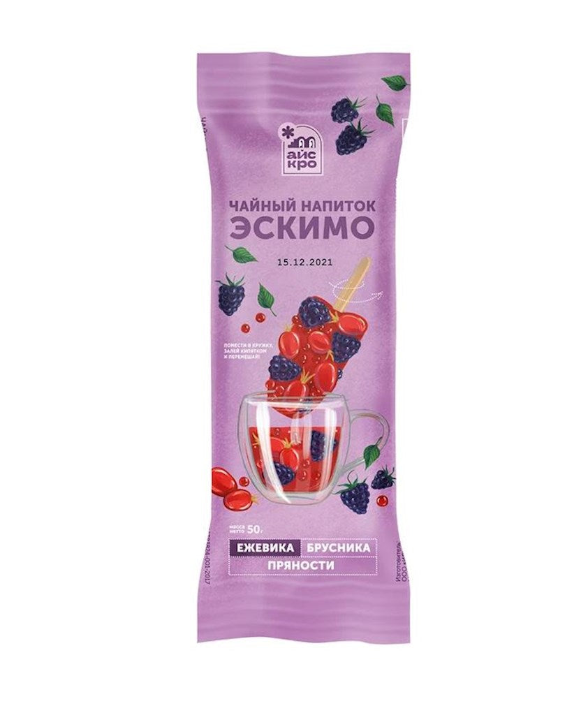 65g ICECRO Preiselbeer-Brombeer-Tee // Брусничное - ежевичный чай с пряностями
