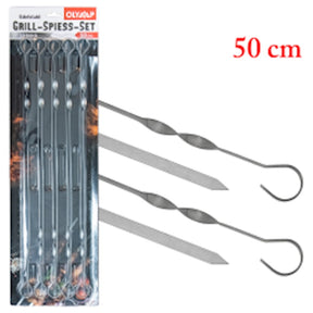 10er Grillspießset  50cm // Шампуры, 10 шт. (50 см), 10 мм ширина,нержавеющая сталь 