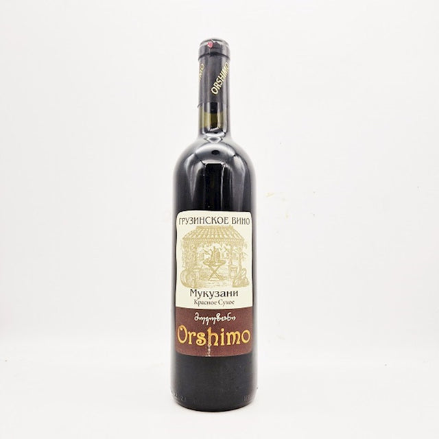 0,75 L Orshimo Wein Mukuzani rot trocken alc.11,7% // Вино "Мукузани" красное сухое