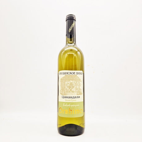 0,75 L Orshimo Wein Tsinandali  weiss trocken alc.11,5% // Вино "Цинандали" белое сухое