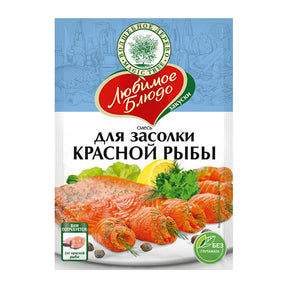 100g W.D. Würzmischung für Lachs mit Meersalz // Приправа для засолки красной Рыбы 