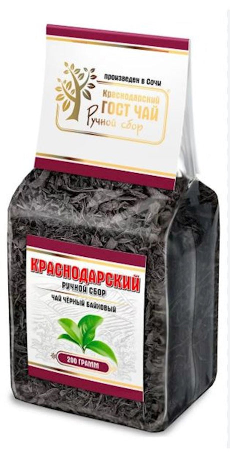 200g KrasnodarGostTee Schwarzer Tee „Bayhovyj“ // Черный чай «Байховый» 