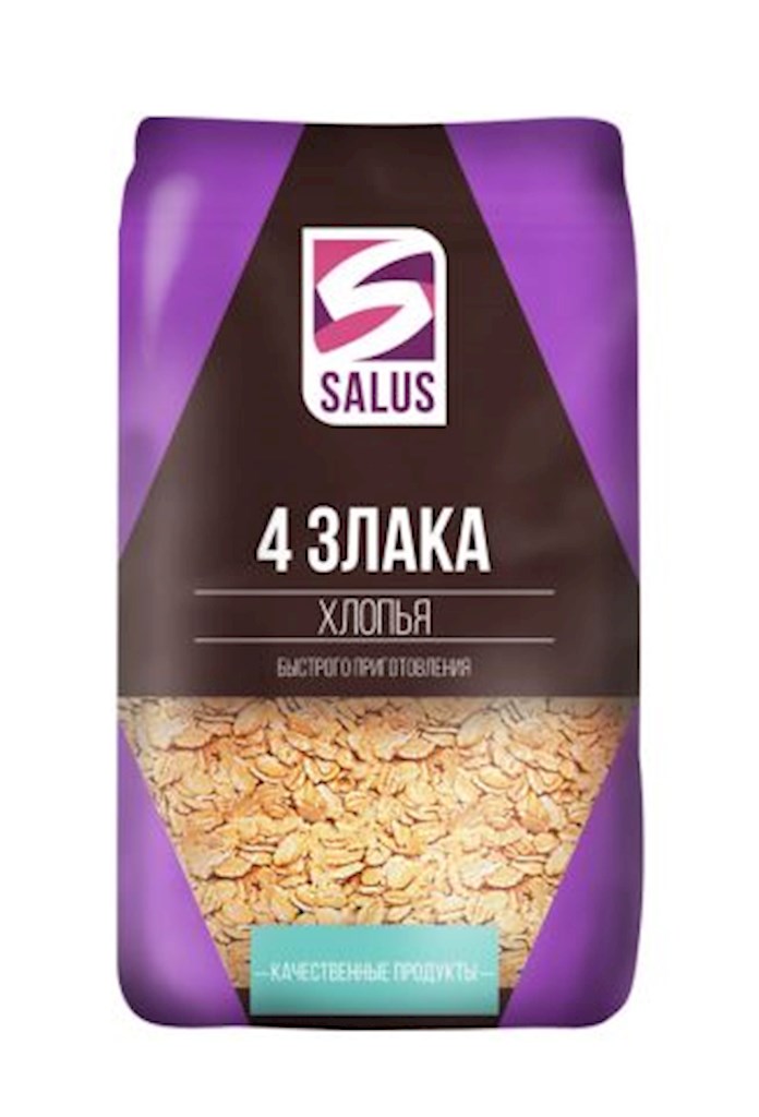 Set 7+1 Salus Mischung aus 4 Getreidesorten // Смесь хлопьев 4 злака сет