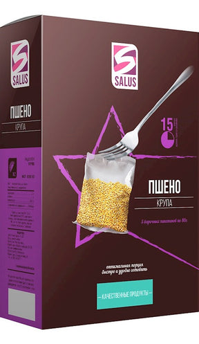 400g Salus Hirse in Kochbeuteln (5*80) //  Пшено в варочных пакетах