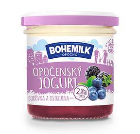 150g Bohemilk Joghurt mit Heidelbeer-Brombeermarmelade // Йогурт с черничным и ежевичным джемом