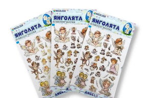 1st Nasoloda Ostern Aufkleber Angel   // Наклейки для яиц пасхал. Ангел