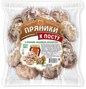 360g BP Prjaniki "K Postu" mit Honig-Nussgeschmack //Брестский Пекарь Пряники К Посту с медово-ореховым вкусом