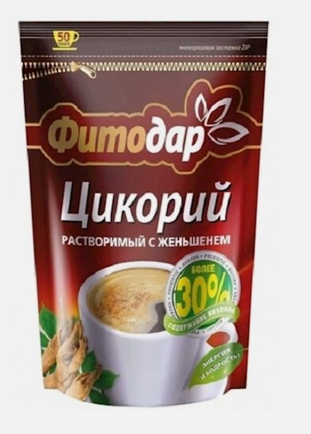 100g Fitodar Zichorie mit Ginseng ZIP // Цикорий растворимыйсо Женьшенем 