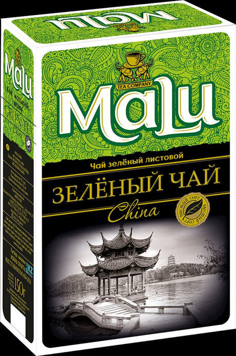 150g MALU Grüner chinesischer Tee Großblatt // Чай зеленый China листовой 