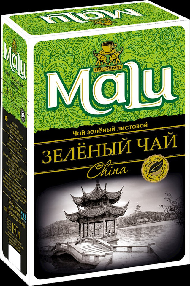 150g MALU Grüner chinesischer Tee Großblatt // Чай зеленый China листовой 