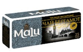 50g MALU Schwarzer Tee ENGLAND m Bergamotte 25Tbl  // Чай черный с бергамотом