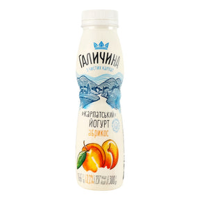 300g Galychyna Drink Joghurt Aprikose 2,2% Fett // Напиток «Йогурт-абрикос» 2,2% 