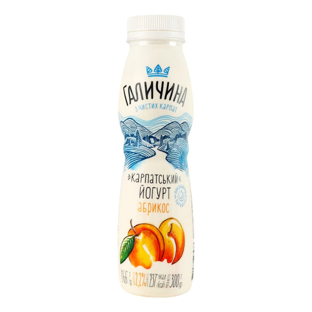 300g Galychyna Drink Joghurt Aprikose 2,2% Fett // Напиток «Йогурт-абрикос» 2,2% 