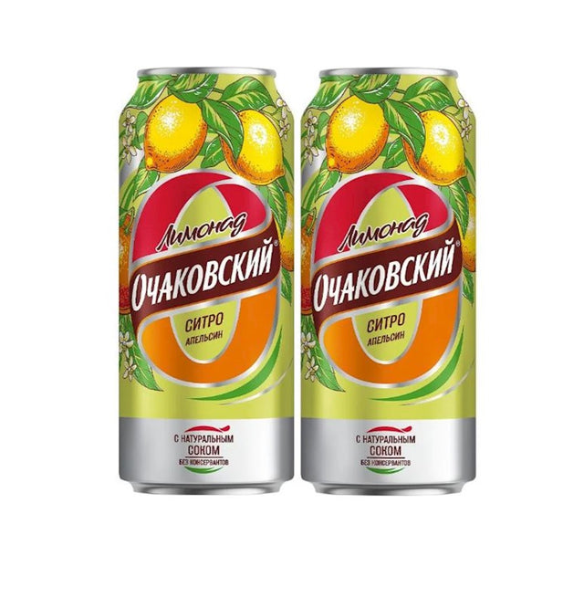 0,45l Ochakovo Erfrischungsgetränk Zitrone-Orange  // Лимонад Ситро апельсин