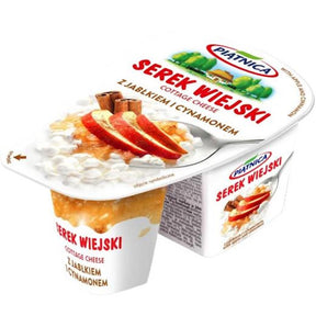 150g Hüttenkäse mit Äpfel und Zimt // Piatnica Творог зернистый с яблоком и корицей