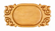 Geschnitztes Holztablett 50 × 27 cm // Резной деревянный поднос 50 × 27 см