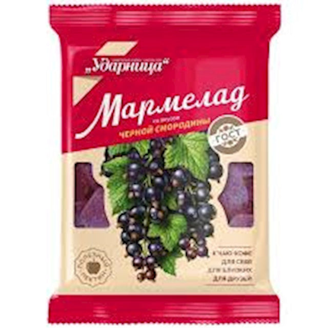 275g Udarniza Gele in Zucker mit Johannisbeeregeschmack // Мармелад желейный со вкусом черной смородины 