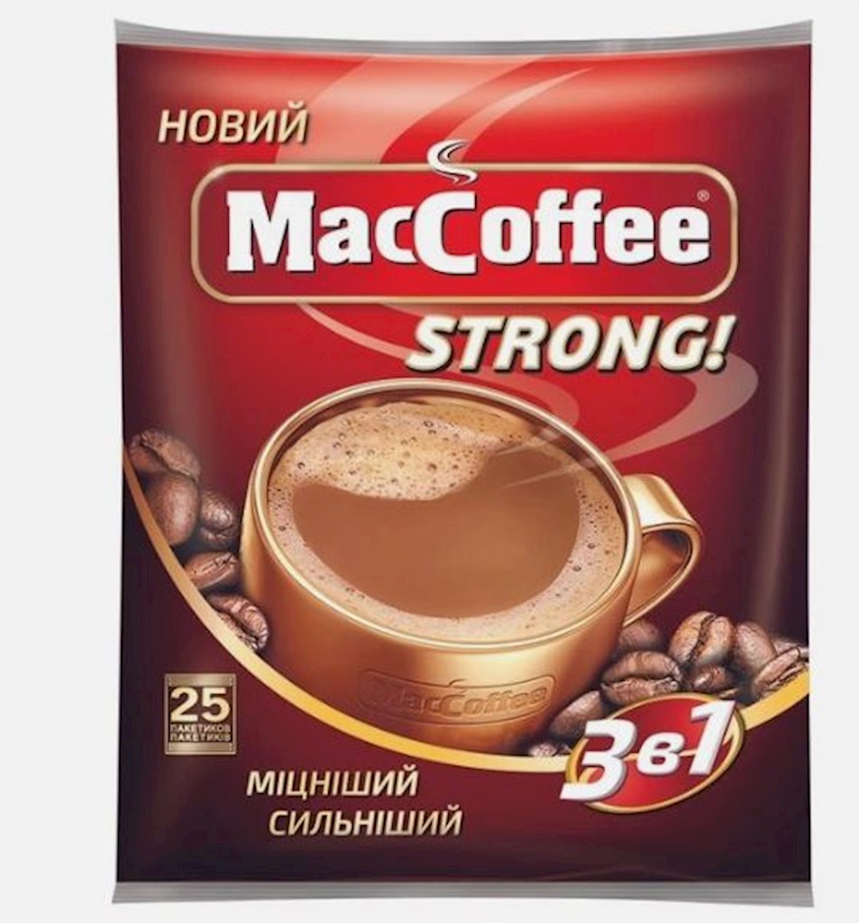 200г кофейный напиток MacCoffee растворимый (3 в 1), упаковка 10 шт.