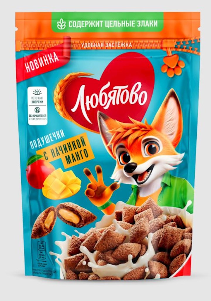 220g Lyubyatovo Getreidekissen mit Mangogeschmack // Подушечки с начинкой Манго