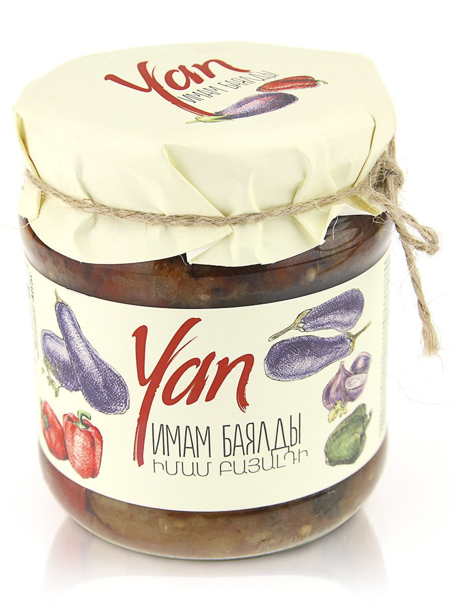 485g IMAM BAYALDY YAN GEMÜSEZUBEREITUNG AUBERGINEN FERTIGGERICHT ИМАМ БАЯЛДЫ БАКЛАЖАНЫ ПО-АРМЯНСКИ
