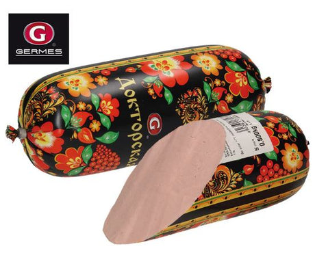 800g MS Brühwurst Doktorskaja CHOCHLOMA // Вареная колбаса «Докторская Хохлома» 