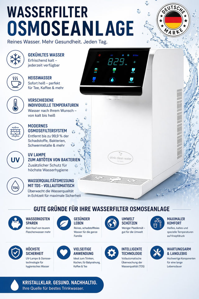 Wasserfilter Osmoseanlage,  weiß  // Водяной фильтр Белый